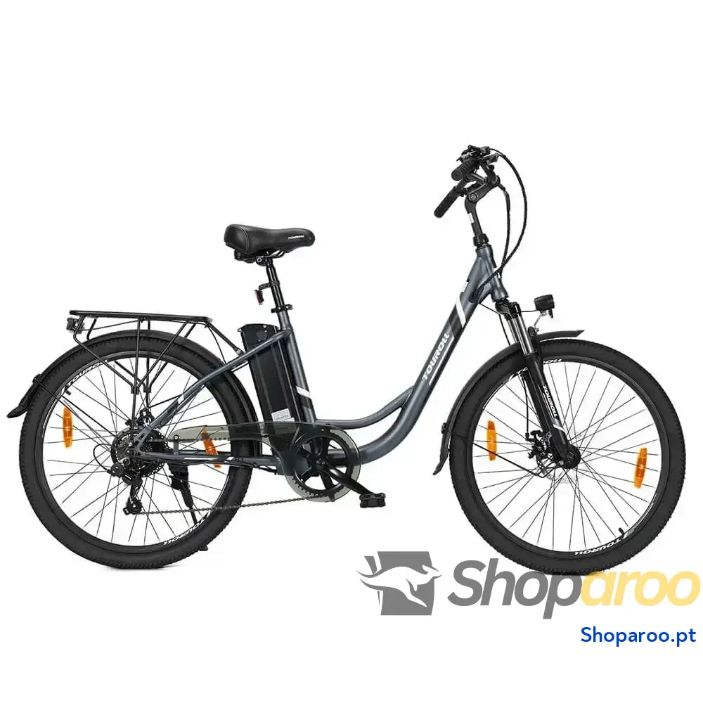 Bicicleta Elétrica Touroll 250W Shimano 7 Velocidades Autonomia 90km