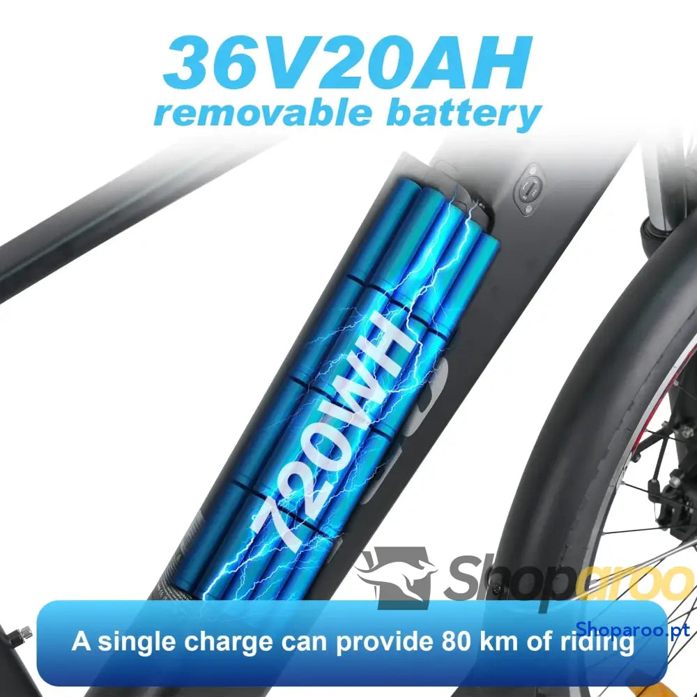 Bicicleta Elétrica TTGO M300 Montanha 27,5 Polegadas Bateria 36V 20AH