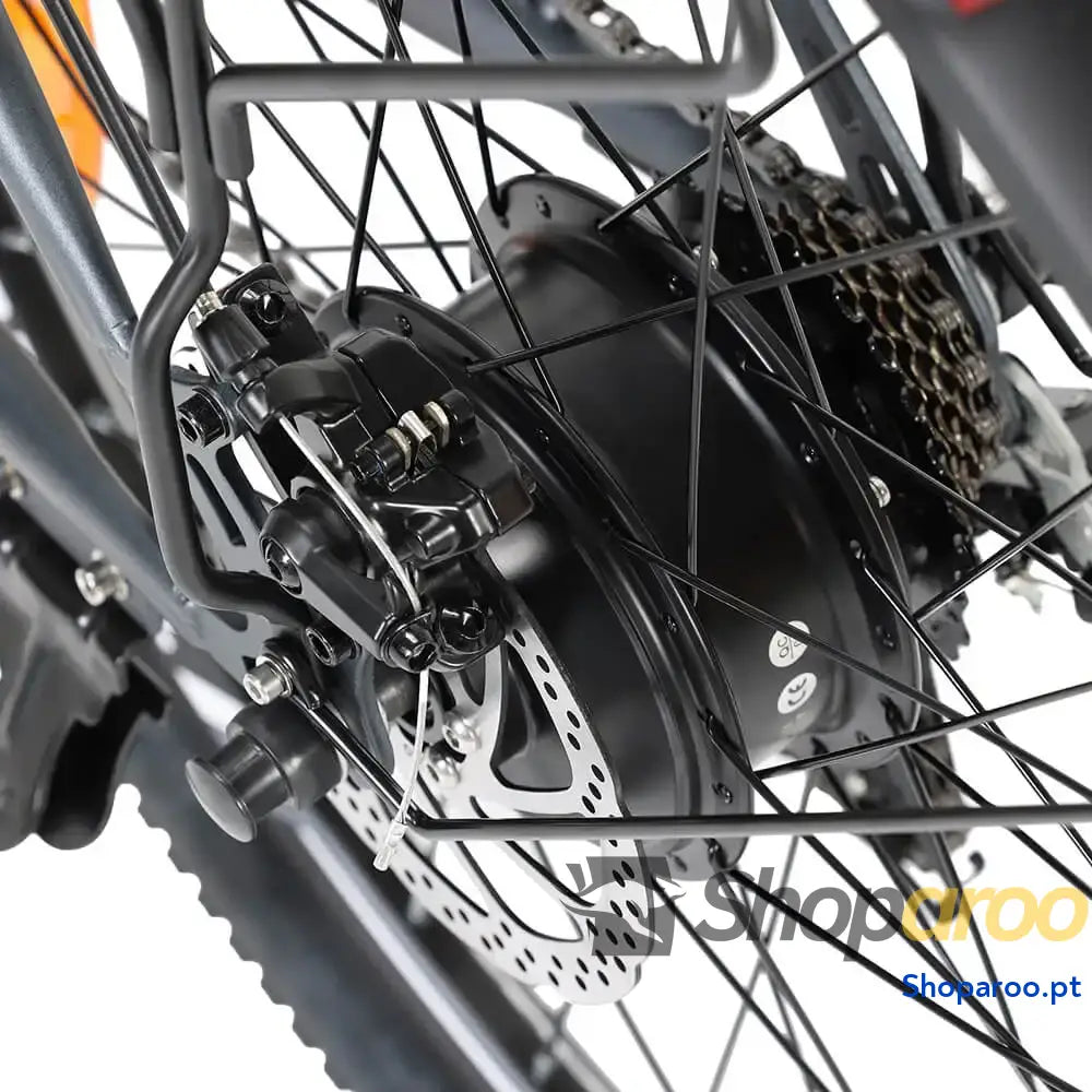Bicicleta elétrica urbana Touroll 26 polegadas 250W 90km autonomia