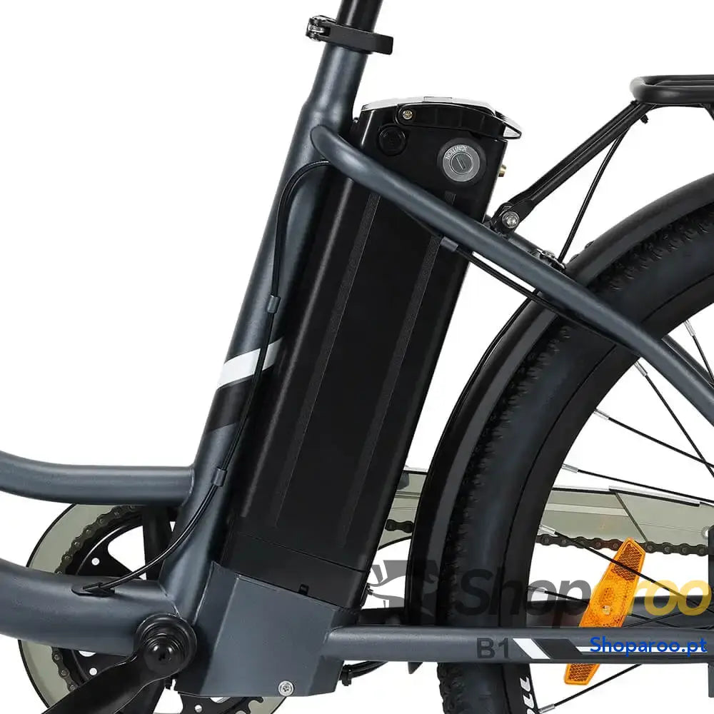Bicicleta elétrica urbana Touroll 26 polegadas 250W 90km autonomia
