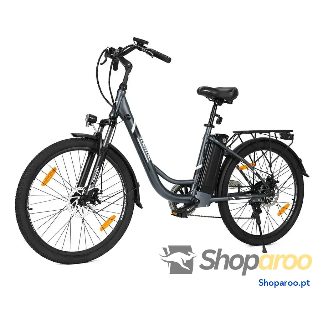 Bicicleta elétrica urbana Touroll 26 polegadas 250W 90km autonomia