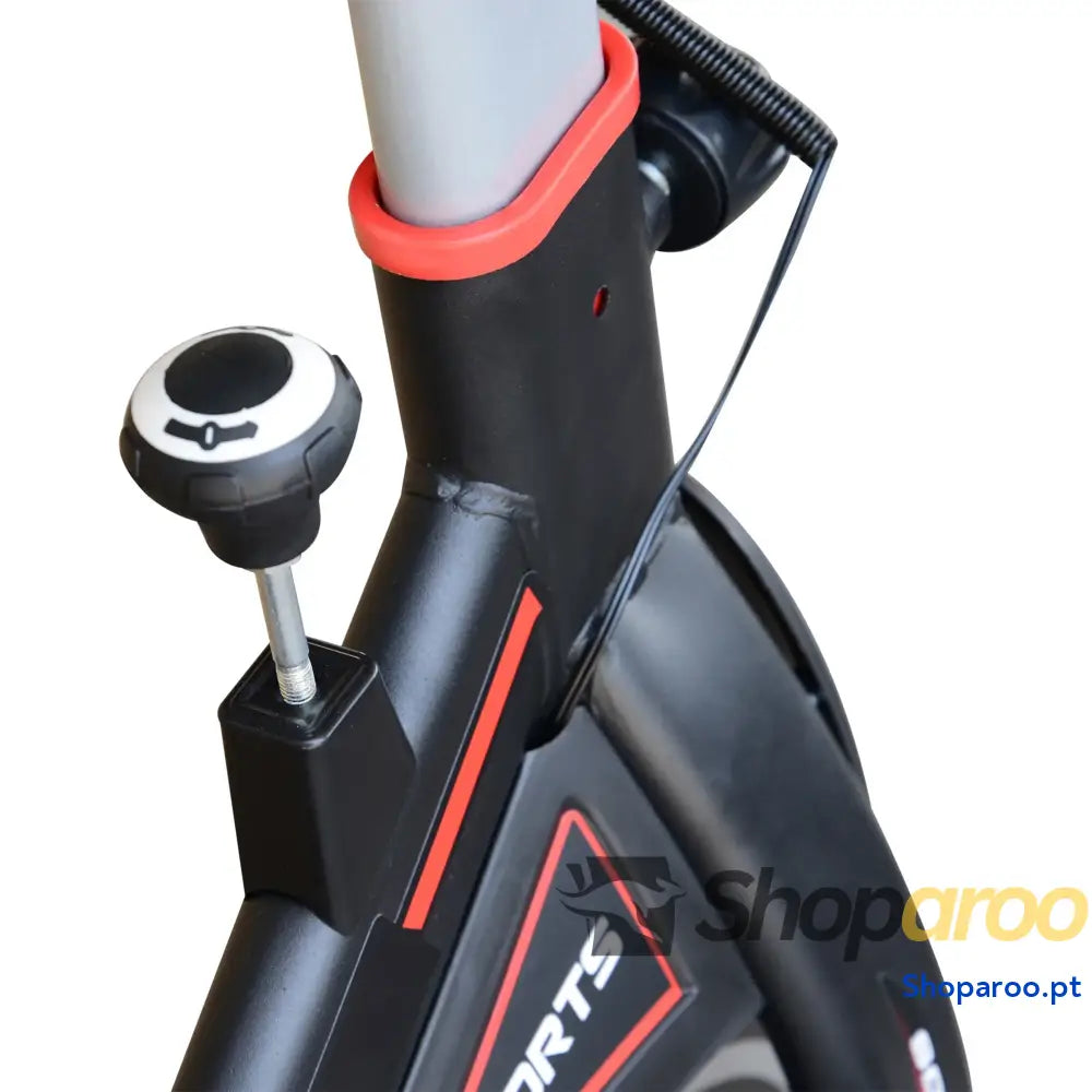 Bicicleta Estática com Ecrã LCD e Resistência Ajustável Preto
