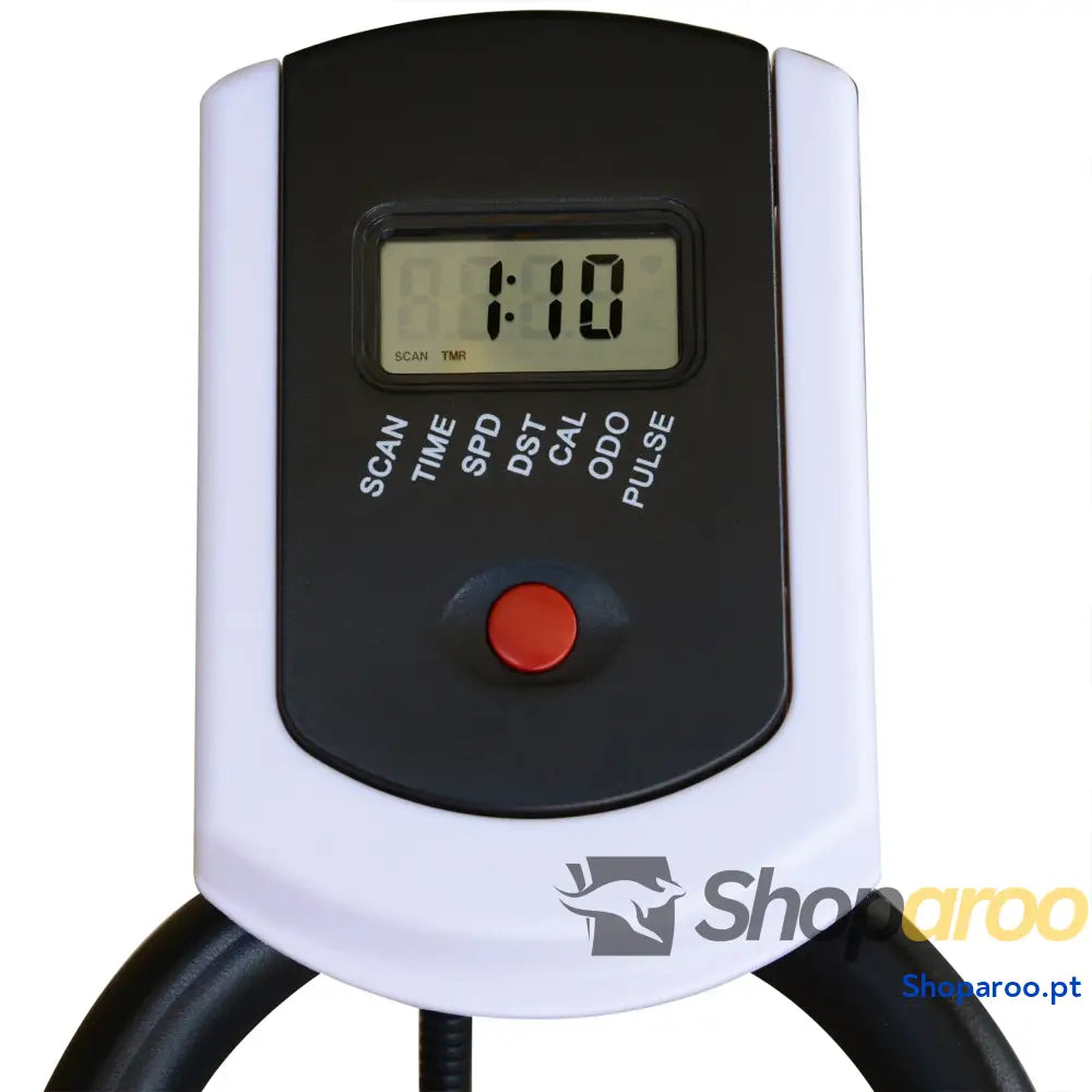 Bicicleta Estática com Ecrã LCD e Resistência Ajustável Preto
