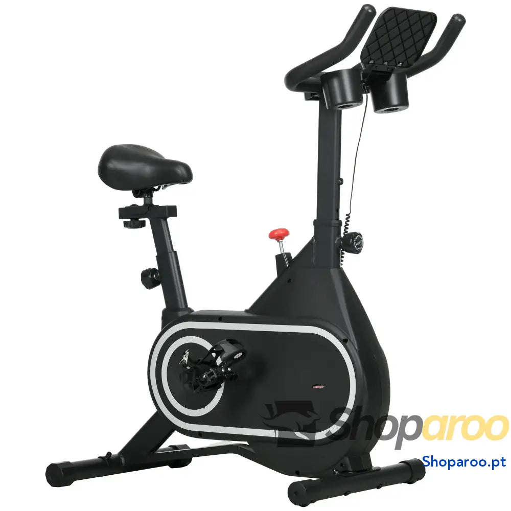 Bicicleta Estática com Resistência Ajustável e Ecrã LCD Preto