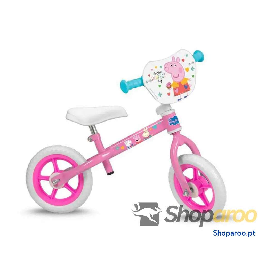 Bicicleta Infantil Peppa Pig   10" Cor de Rosa + 2 Anos