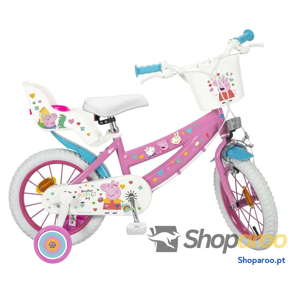 Bicicleta Infantil Peppa Pig   14" Cor de Rosa