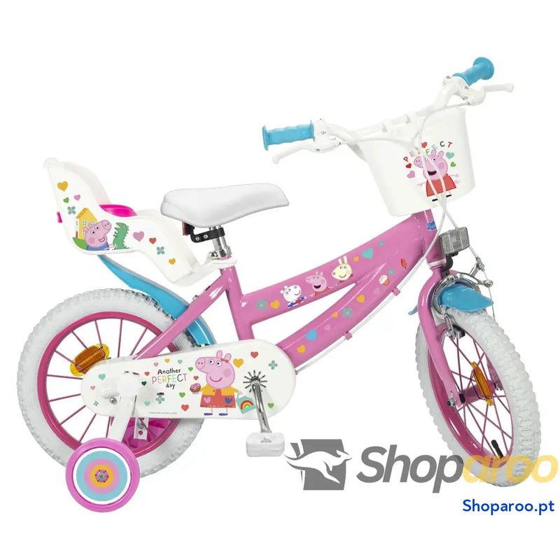 Bicicleta Infantil Peppa Pig 14’’ Cor de Rosa