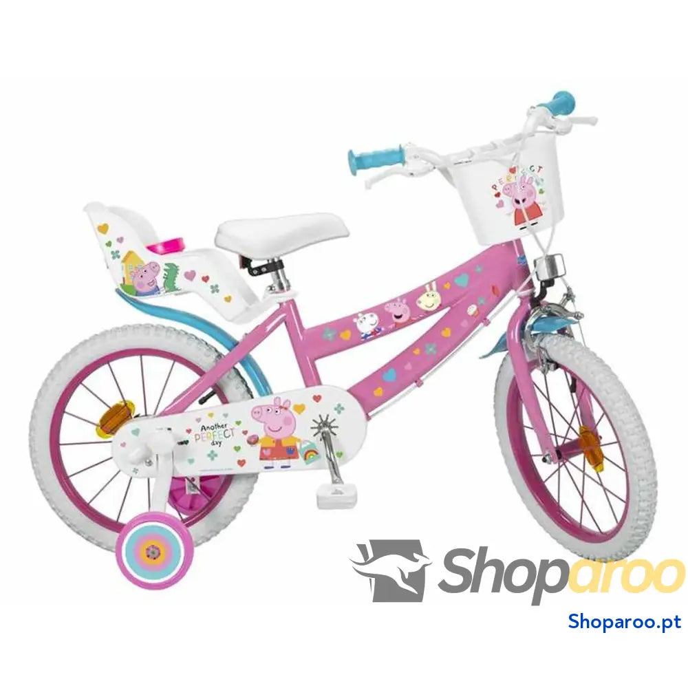 Bicicleta Infantil Toimsa TOI1695 Branco Cor de Rosa 16"