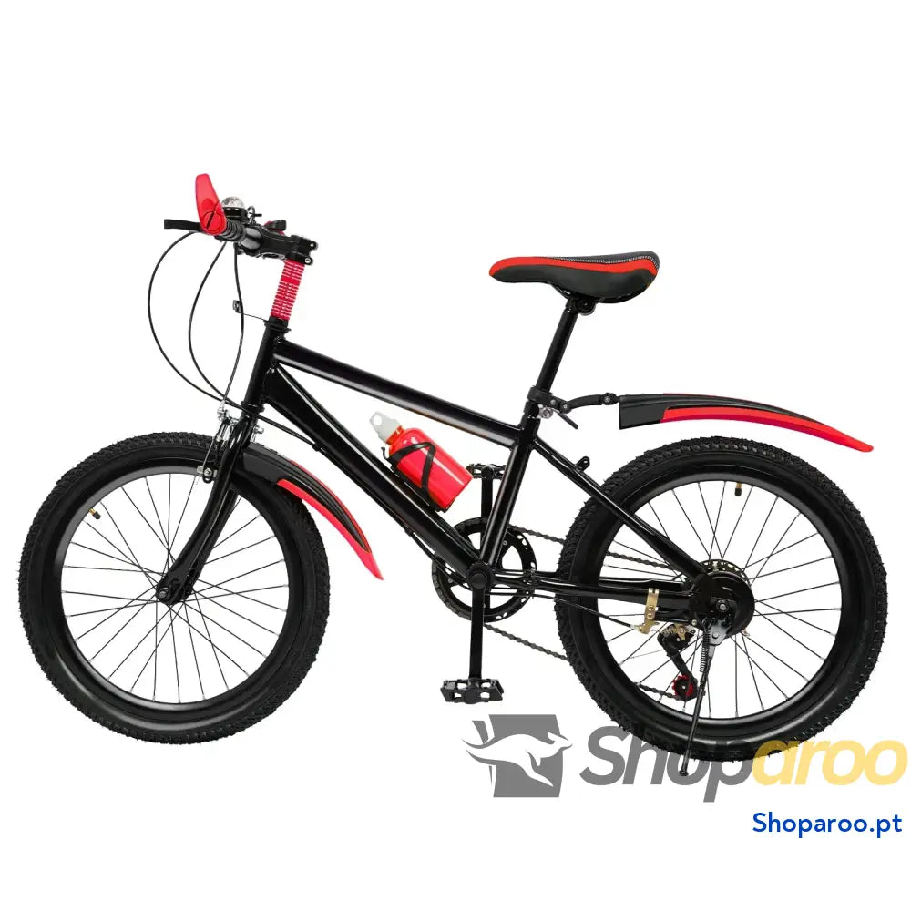 Bicicleta infantil unissexo 20 polegadas com 7 velocidades para crianças
