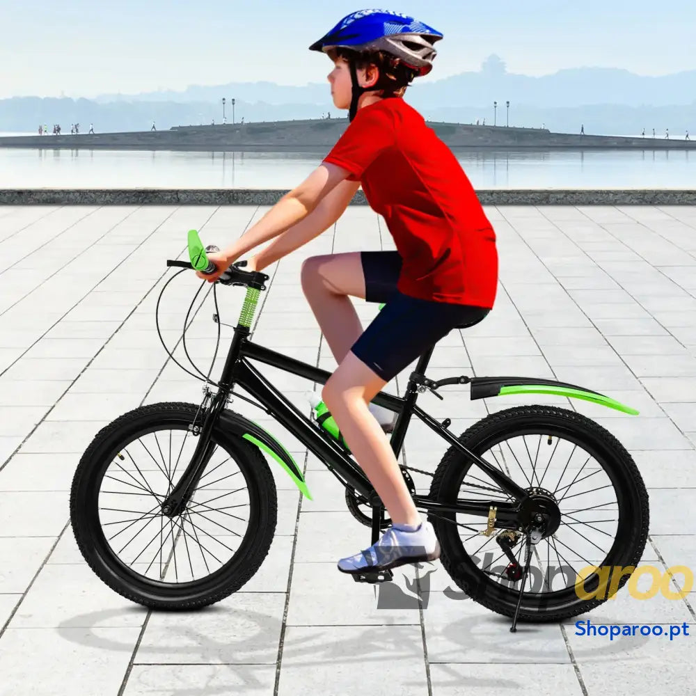 Bicicleta infantil unissexo 20 polegadas com 7 velocidades para crianças