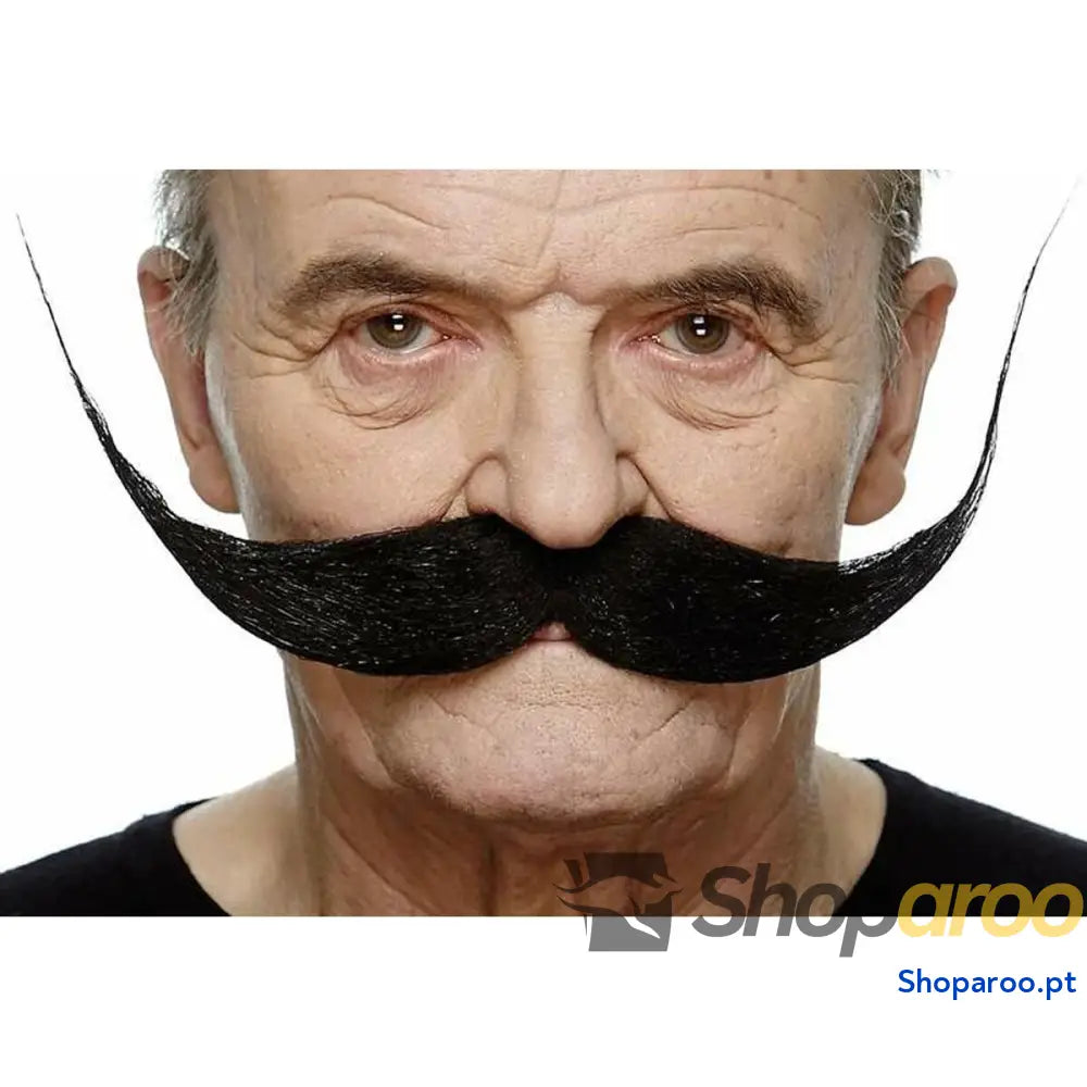 Bigode My Other Me Tamanho único Preto Acessório para Fantasia
