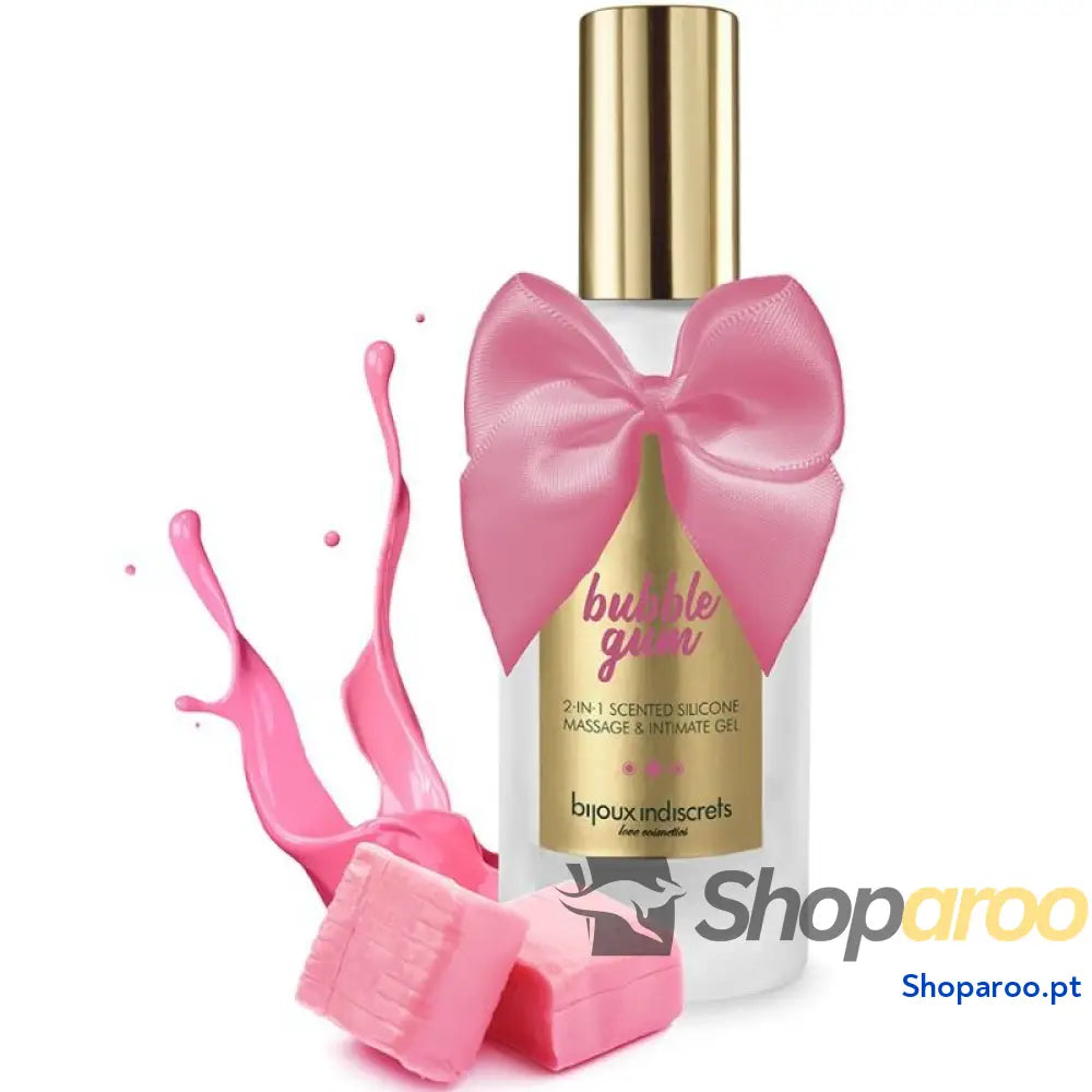 BIJOUX - BUBBLE GUM GEL 2 EM 1 SILICONE GOMA DE MORANGO 100 ML