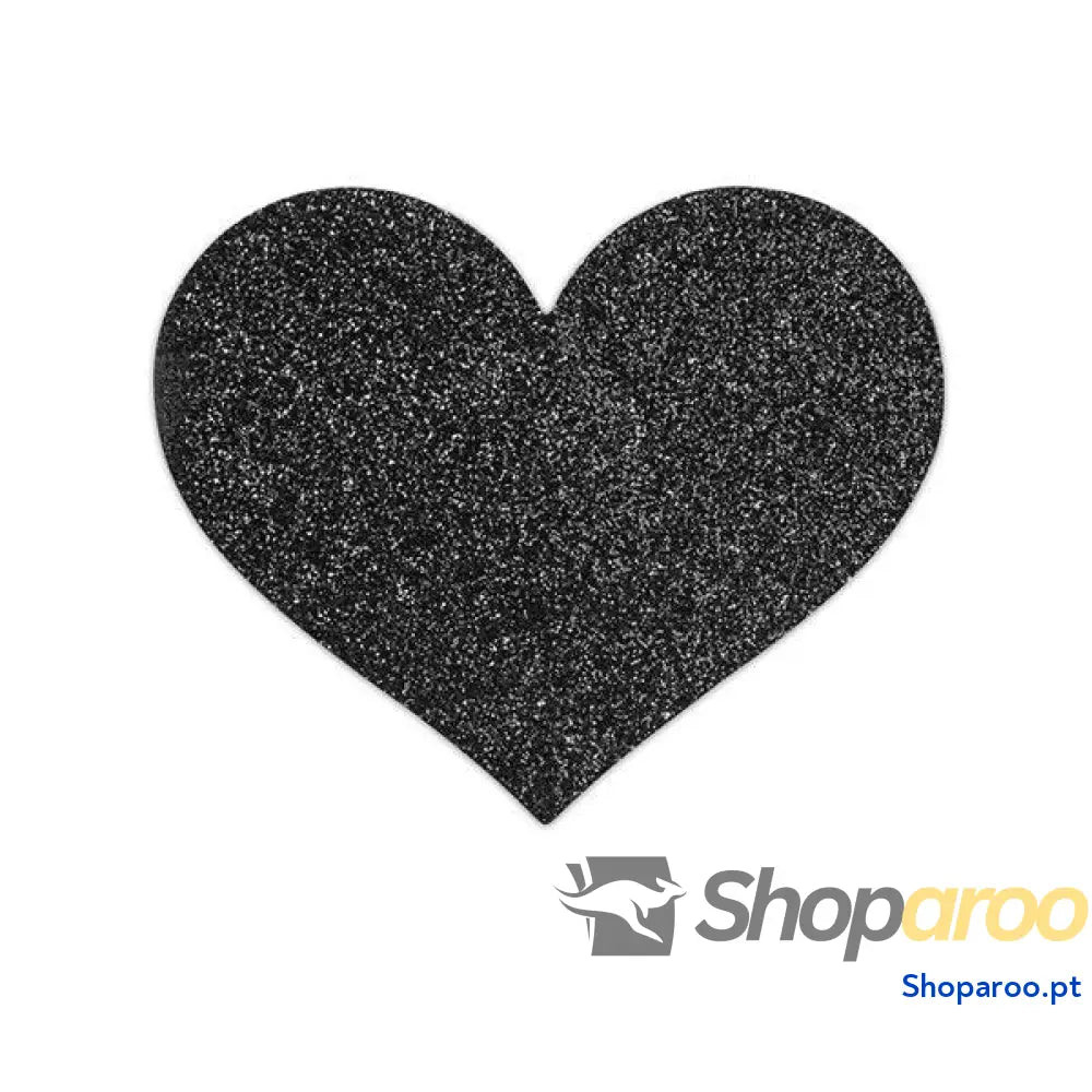 BIJOUX INDISCRETS FLASH BLACK HEART NIPPLE CUTS