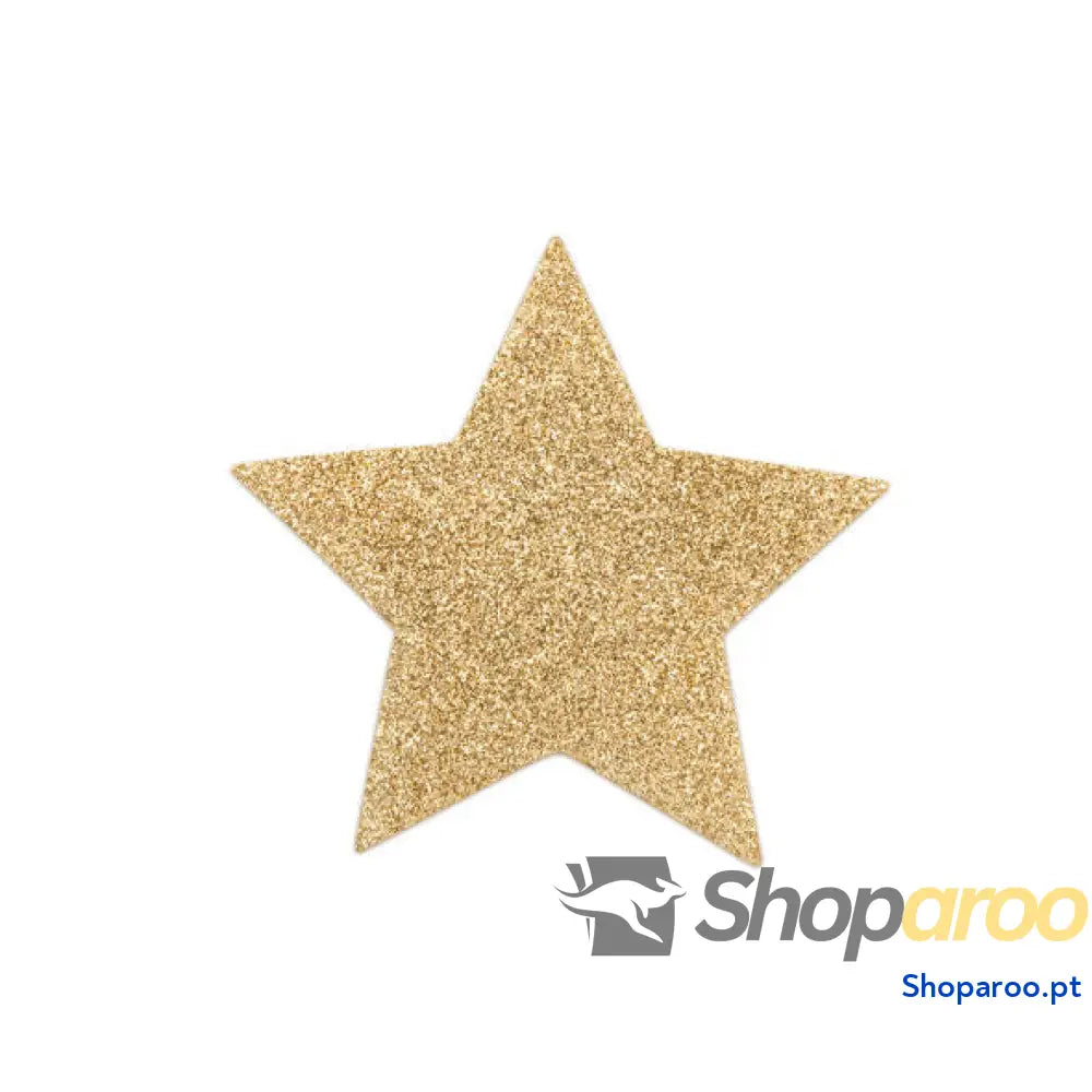 BIJOUX - INDISCRETS FLASH GOLDEN STAR NIPPLE COVERS