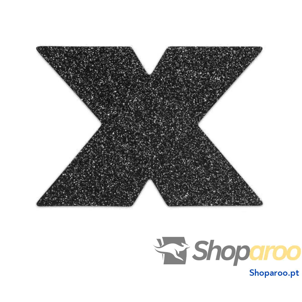 BIJOUX INDISCRETS NIPPLE CAPS FLASH CROSS PRETO