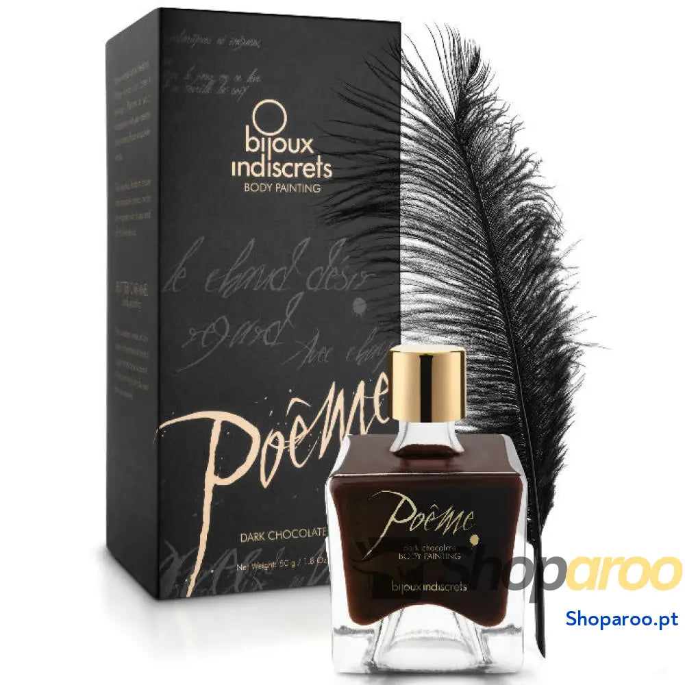 BIJOUX - POEME TINTA COMESTÍVEL CHOCOLATE PRETO 50 GR