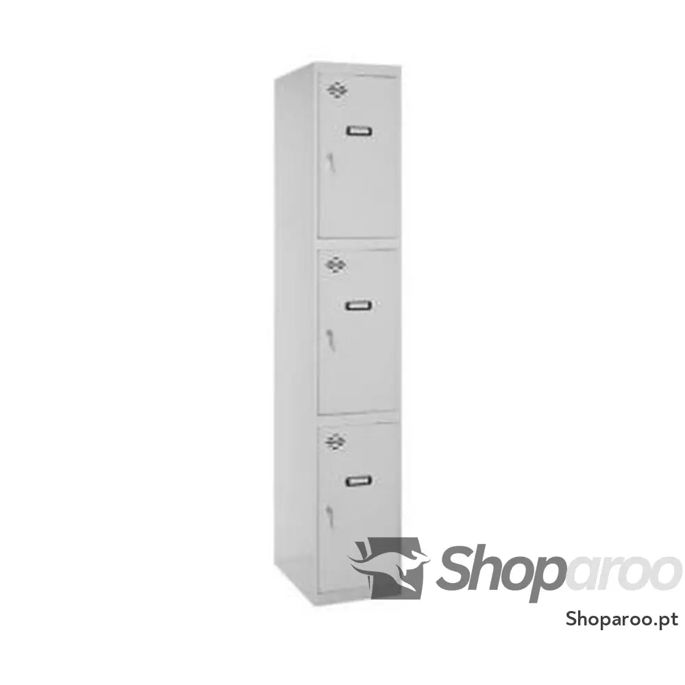 Bilheteira SimonRack Cinzento Metal 3 portas 180 x 50 x 30 cm
