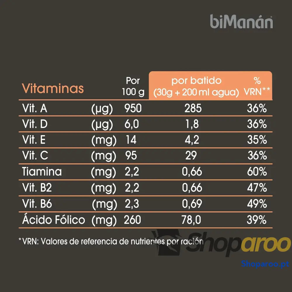 BIMANÁN Batido de proteína sabor chocolate 52% por porção ajuda a tonificar e aumentar massa muscular 360 g 12 Rações