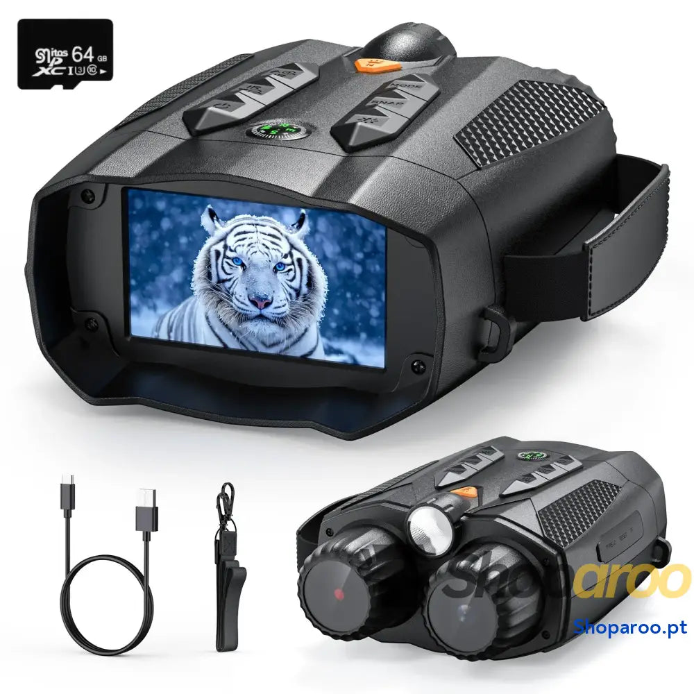 Binóculos de Visão Noturna 10X Óculos Infravermelhos Térmicos 4K