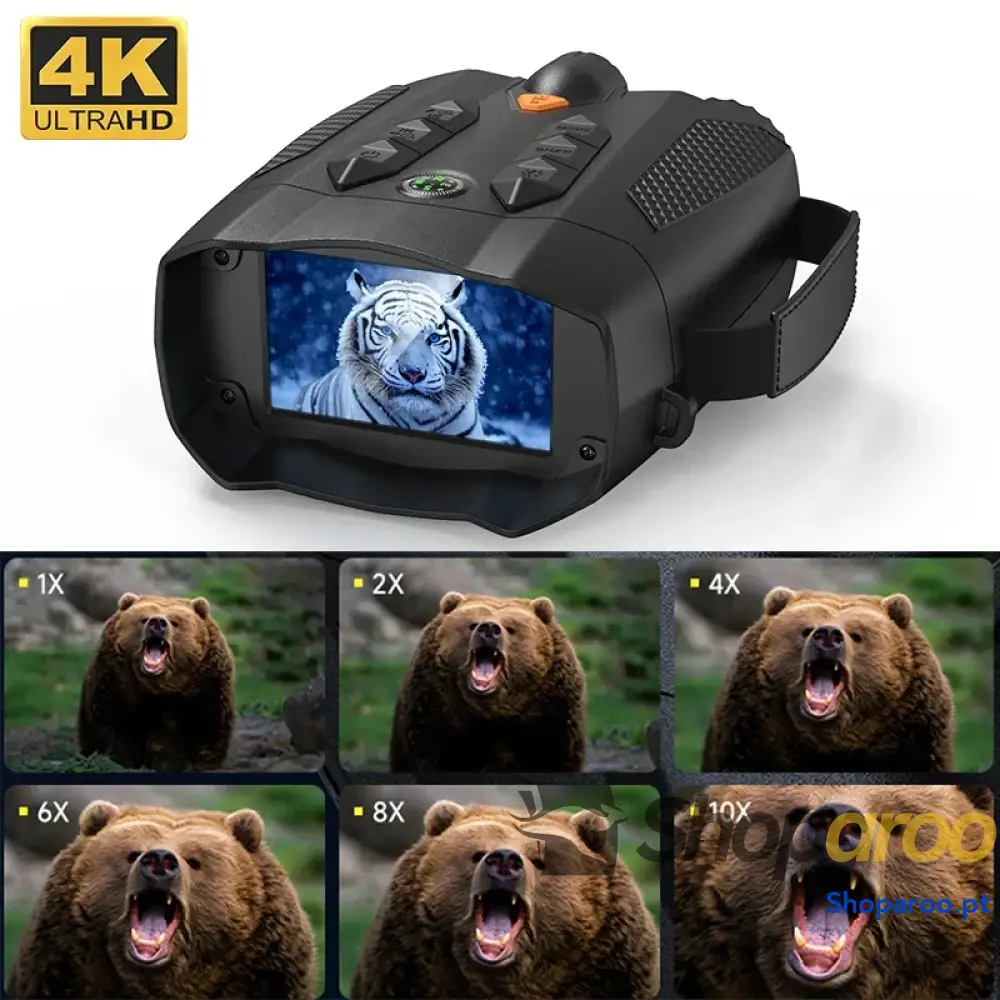 Binóculos de Visão Noturna 10X Óculos Infravermelhos Térmicos 4K