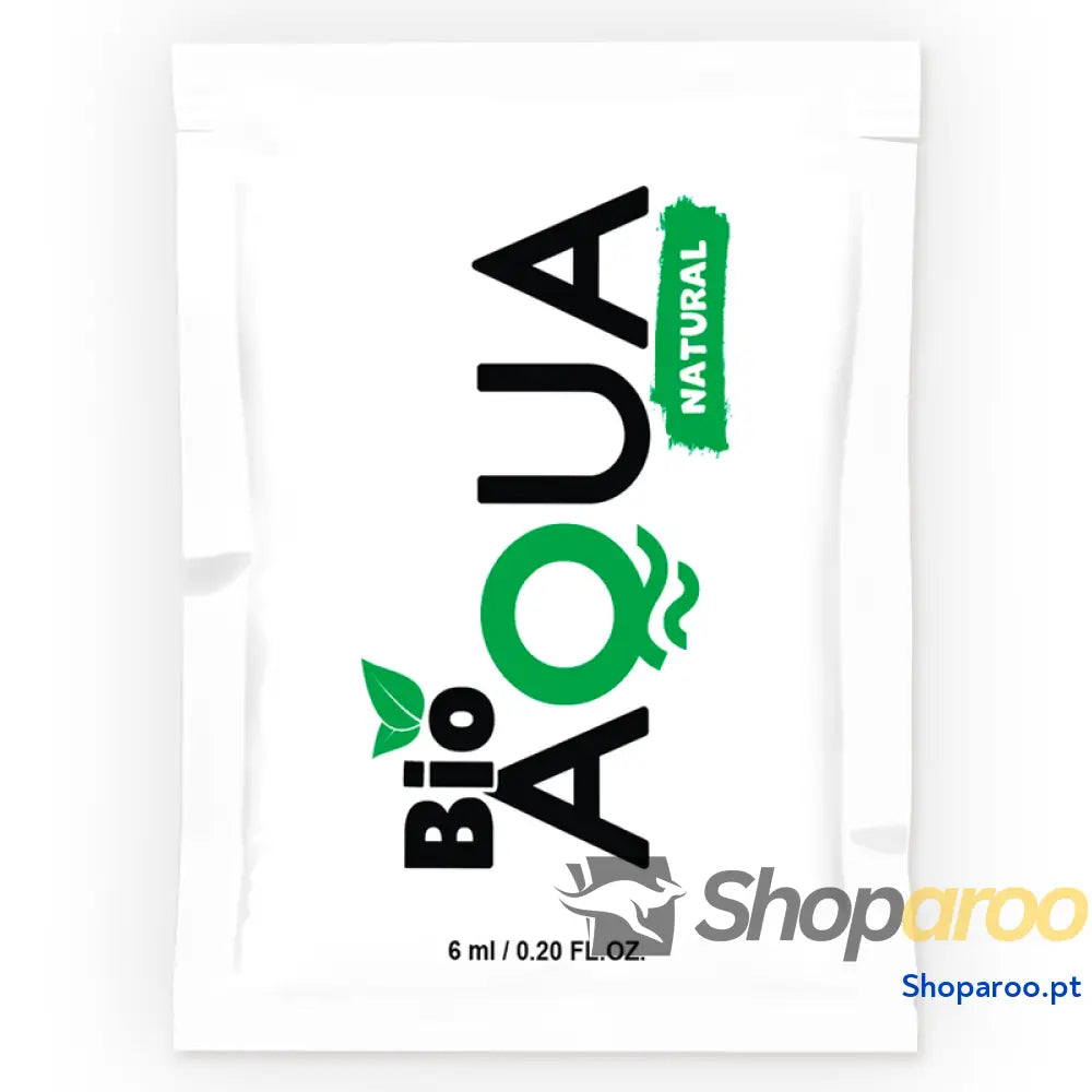 BIOAQUA LUBRIFICANTE À BASE DE ÁGUA INGREDIENTES NATURAIS 6 ML