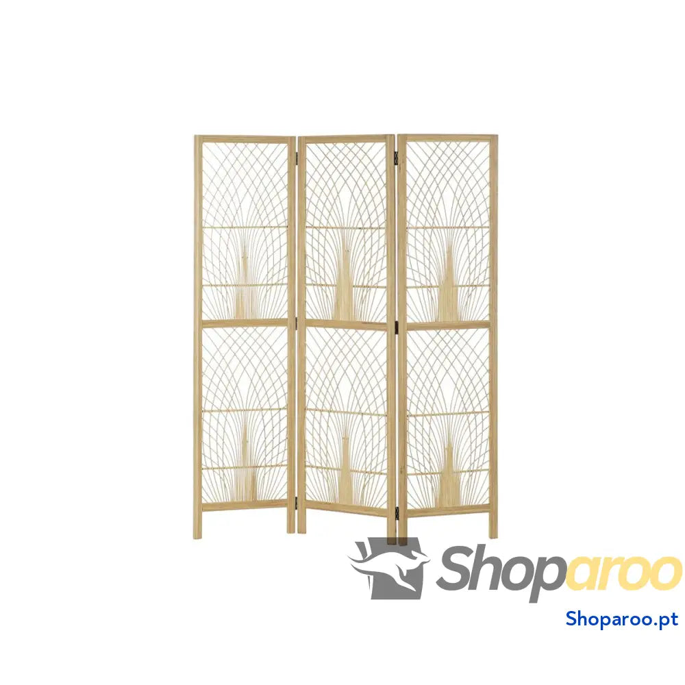 Biombo DKD Home Decor 136 x 2,5 180 cm Metal Bambu 30 40