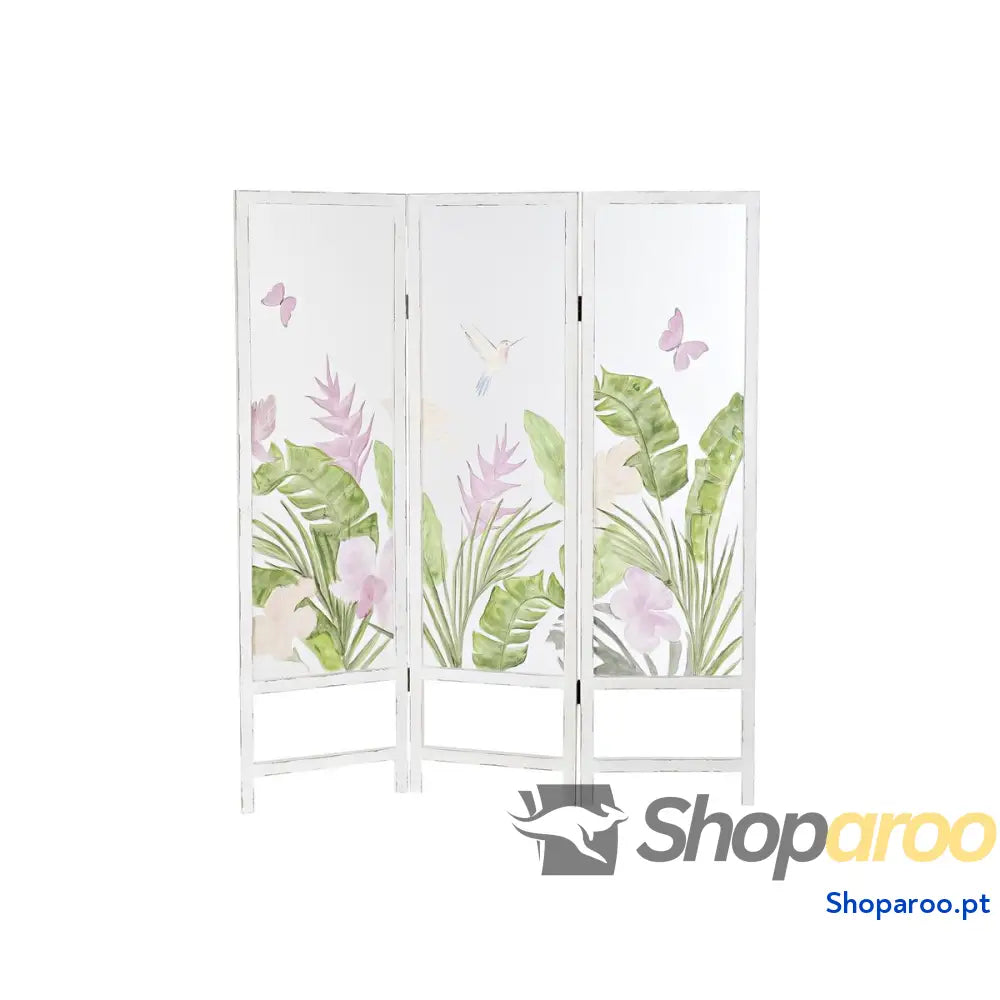 Biombo DKD Home Decor Tropical Transparente Madeira MDF 150 x 2 180 cm