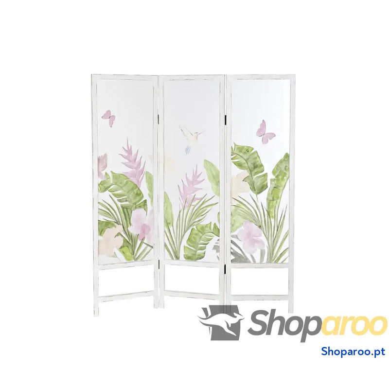 Biombo DKD Home Decor Tropical Transparente Madeira MDF 150 x 2 180 cm