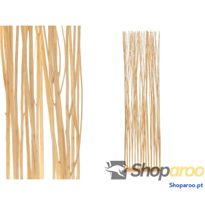Biombo Varas Natural Madeira de salgueiro 50 x 185 12 cm