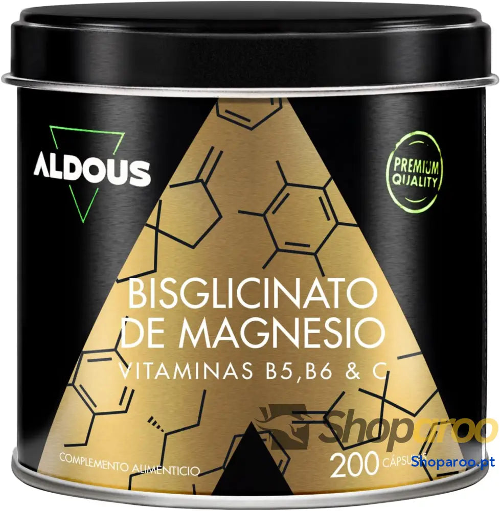 Bisglicinato de magnésio 200 cápsulas vitamina C B6 B5 alta biodisponibilidade vitaminas para o cansaço e fadiga ossos