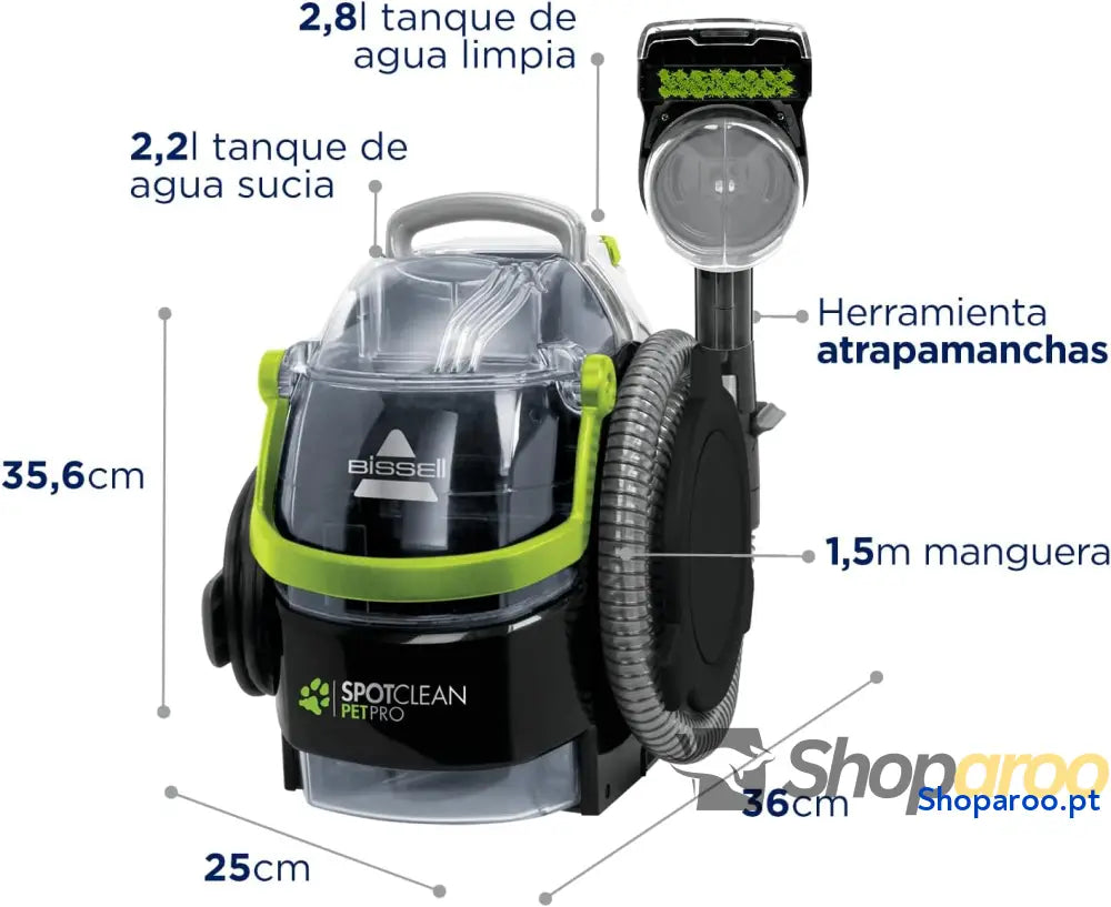 BISSELL SpotClean Pet Pro Máquina de limpeza manual para manchas e tapetes
