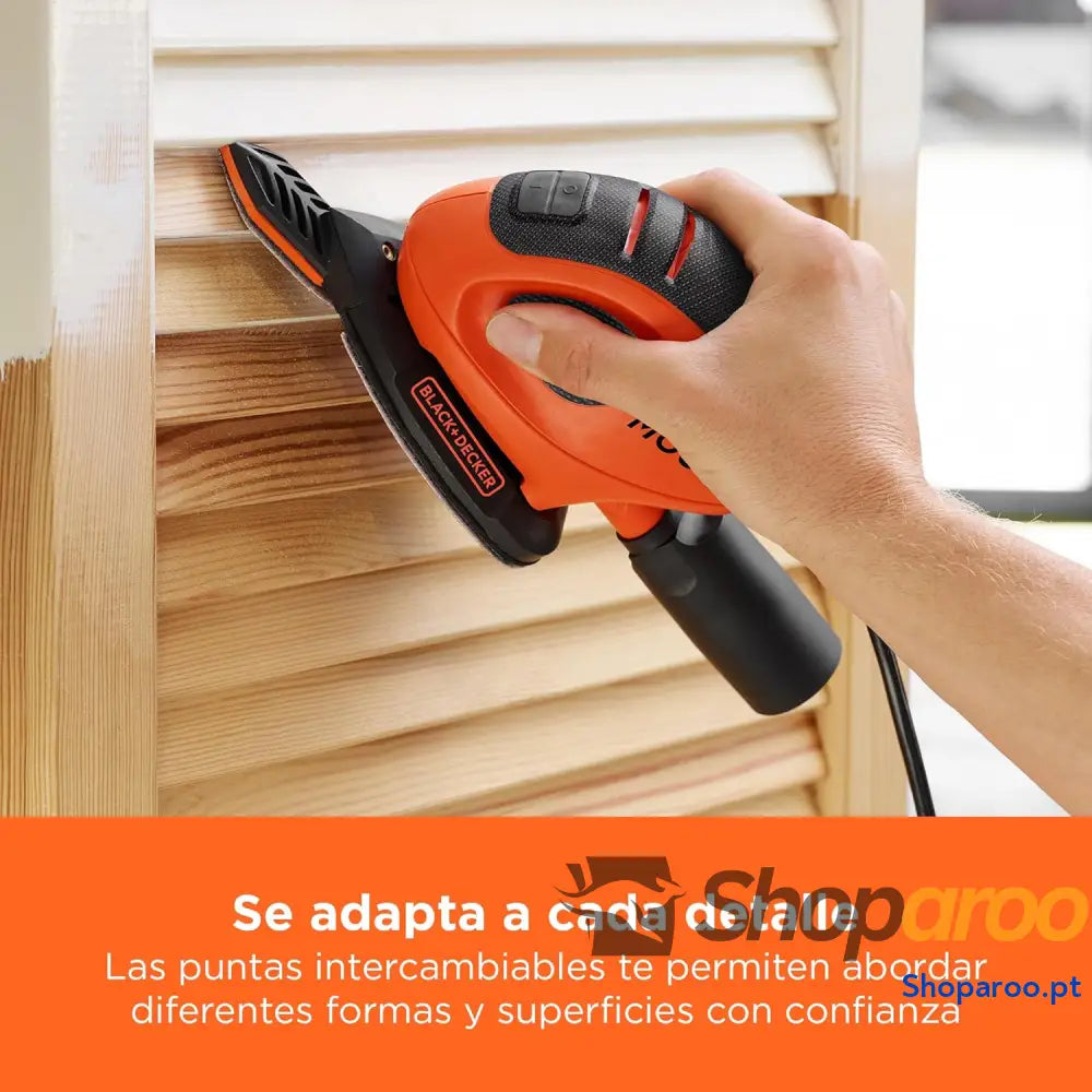 BLACK + DECKER BEW230BC QS Mouse Lixadeira de detalhe 55 W