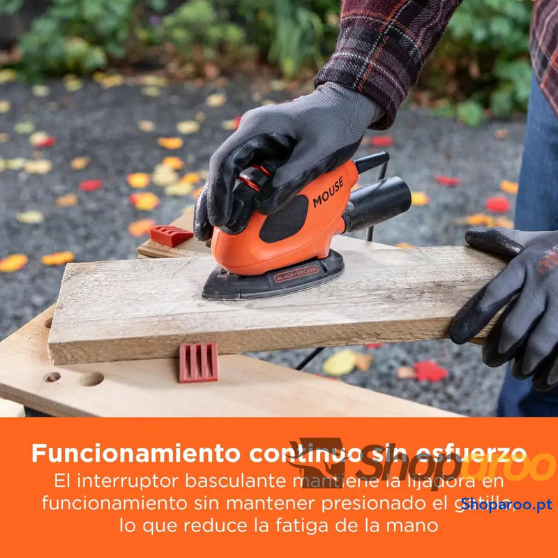 BLACK + DECKER BEW230BC QS Mouse Lixadeira de detalhe 55 W