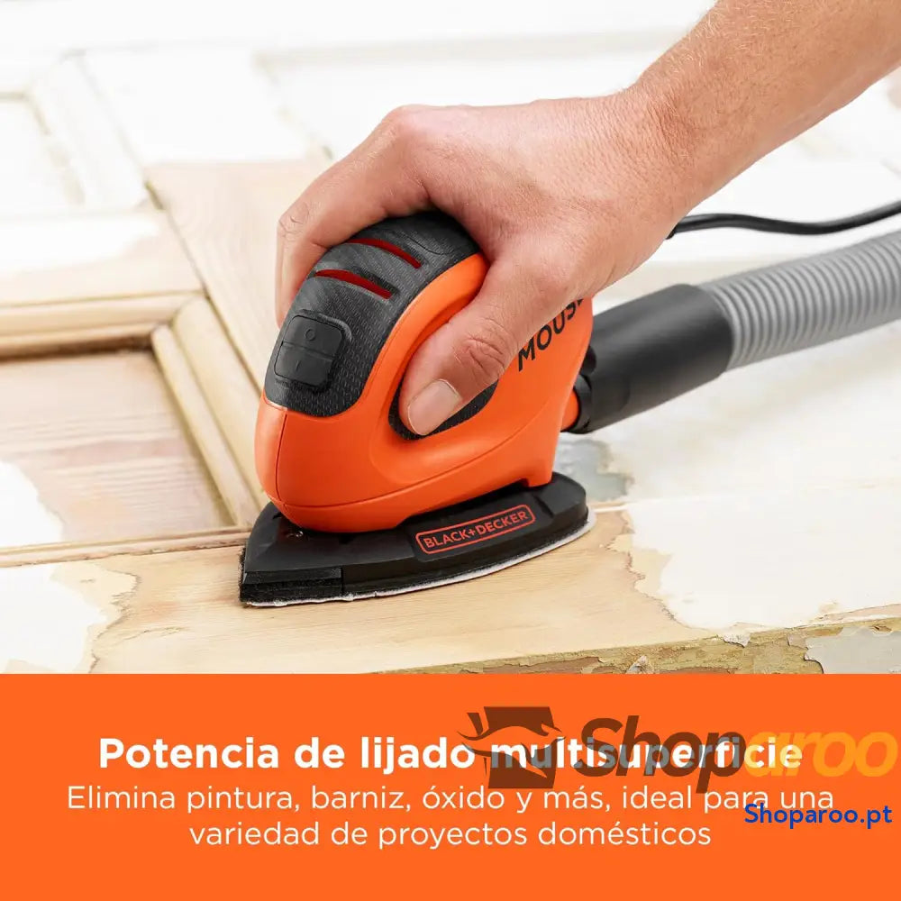 BLACK + DECKER BEW230BC QS Mouse Lixadeira de detalhe 55 W