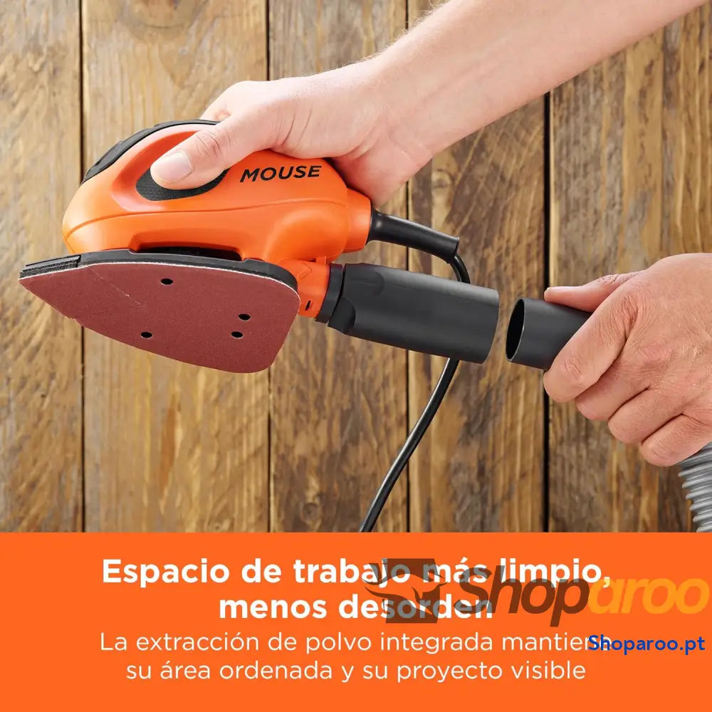 BLACK + DECKER BEW230BC QS Mouse Lixadeira de detalhe 55 W