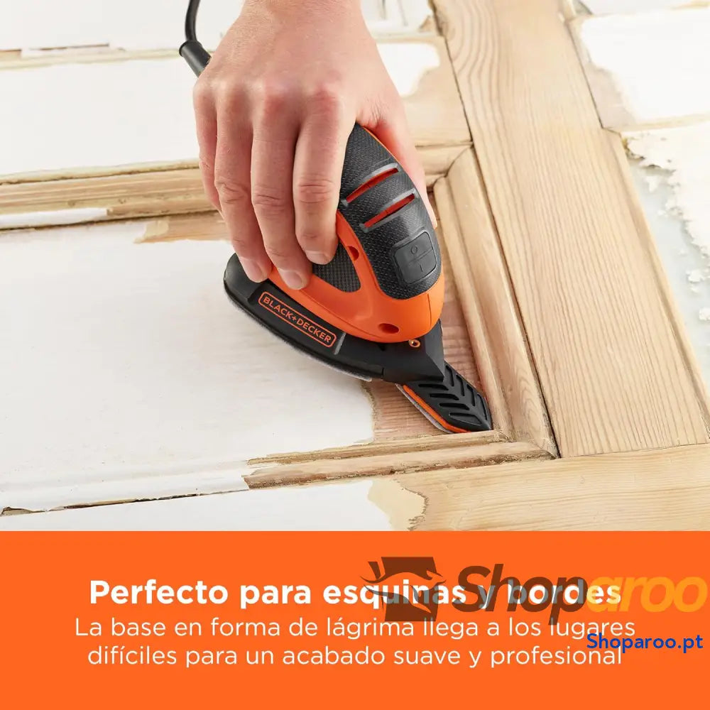 BLACK + DECKER BEW230BC QS Mouse Lixadeira de detalhe 55 W