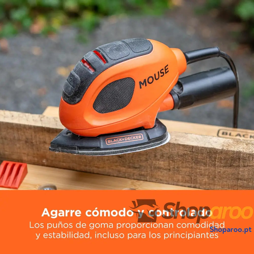 BLACK + DECKER BEW230BC QS Mouse Lixadeira de detalhe 55 W