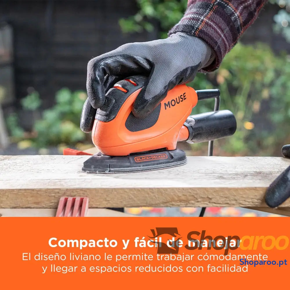 BLACK + DECKER BEW230BC QS Mouse Lixadeira de detalhe 55 W
