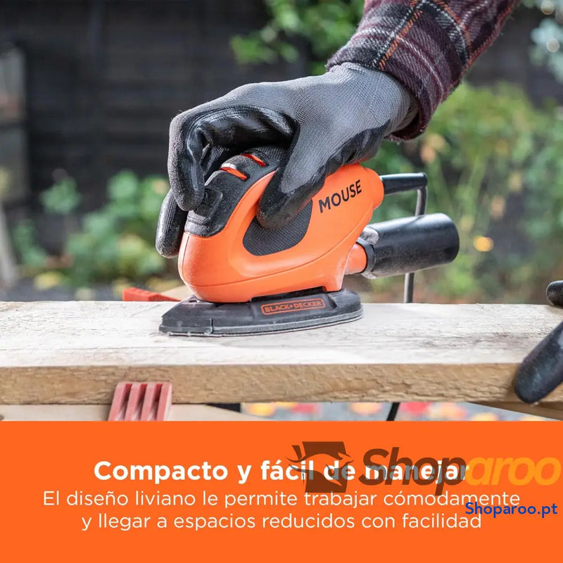 BLACK + DECKER BEW230BC QS Mouse Lixadeira de detalhe 55 W