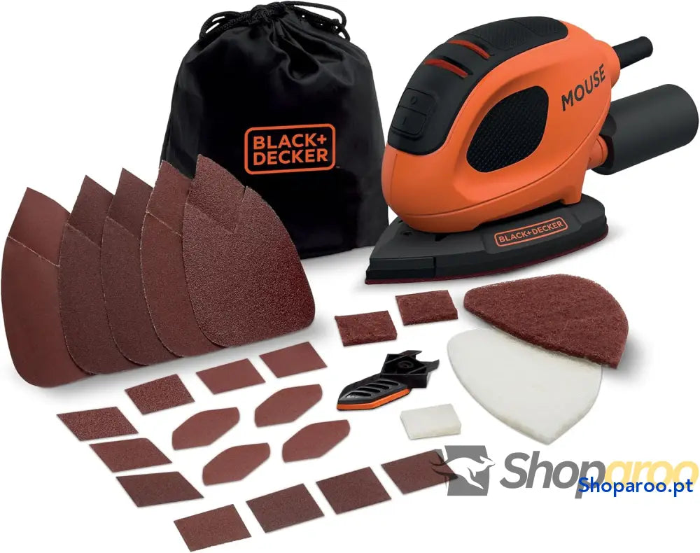 BLACK + DECKER BEW230BC QS Mouse Lixadeira de detalhe 55 W