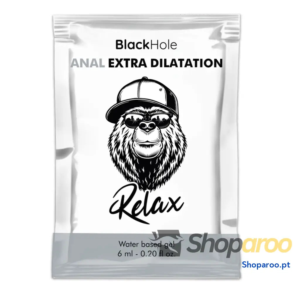 BLACK HOLE GEL À BASE DE ÁGUA EXTRA DILATAÇÃO 6 ML DOSE ÚNICA