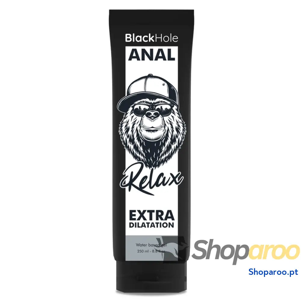 BLACK HOLE GEL BASE DÁGUA DILATAÇÃO ANAL 250 ML