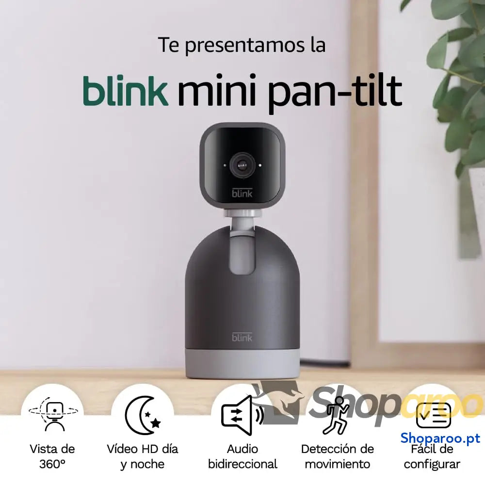 Blink Mini Pan Tilt Câmara | de segurança inteligente orientável interior com ficha áudio bidirecional vídeo HD