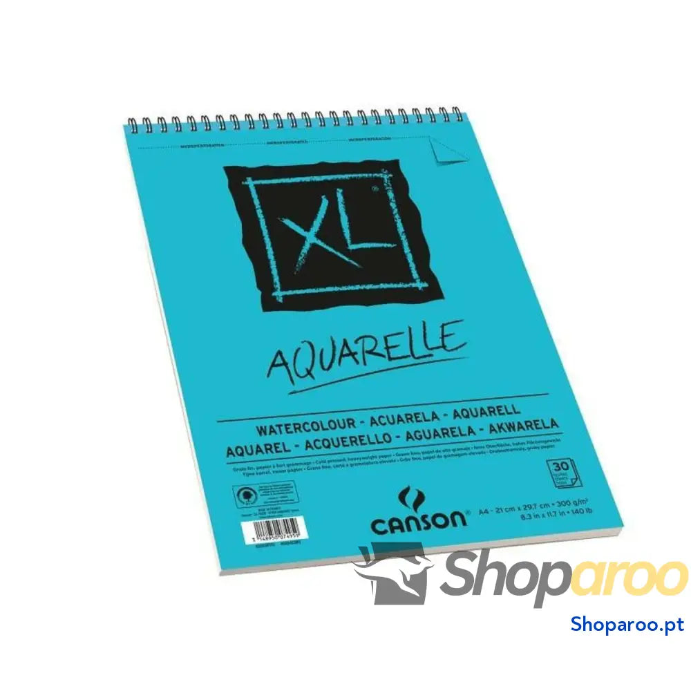 Bloco de aquarelas Canson Aquarelle XL 300 g/m²
