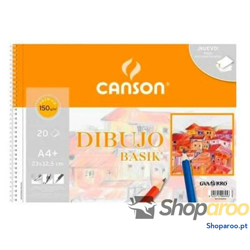 Bloco de desenho Canson Basik Liso Microperfurado