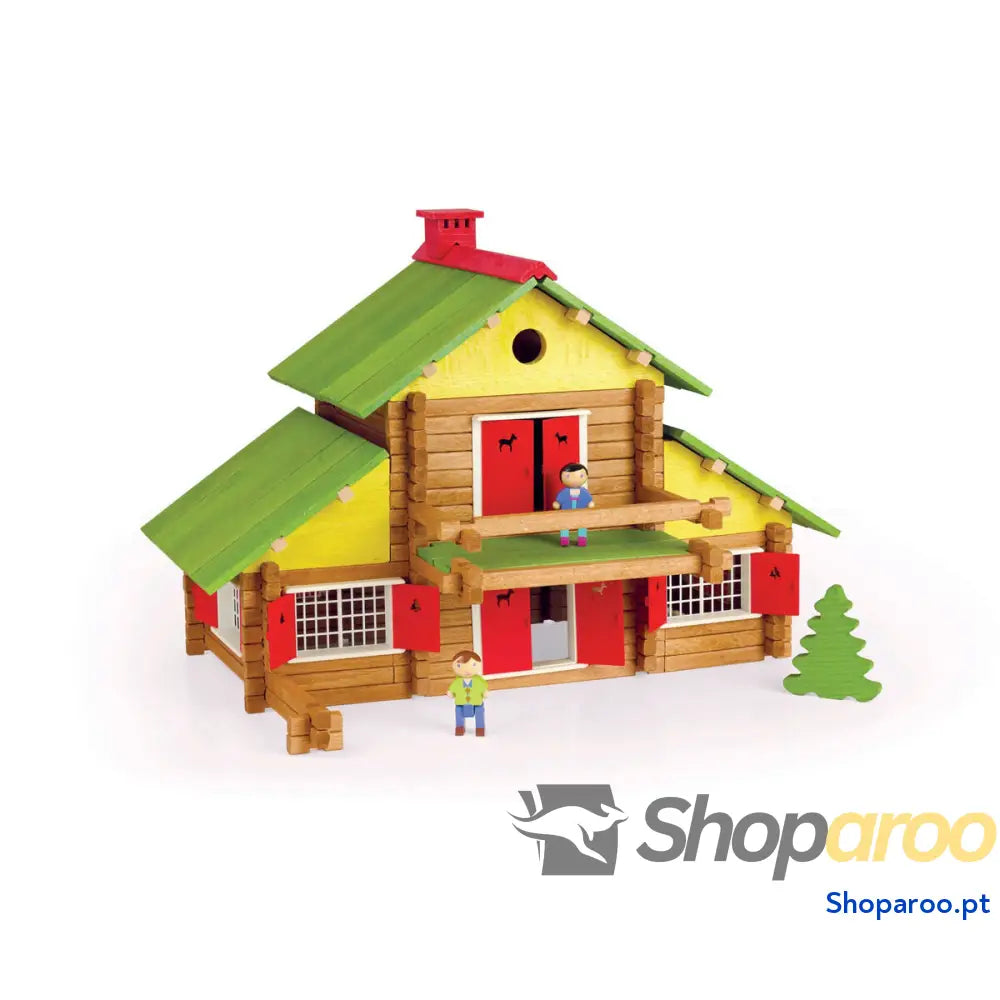 Blocos de Construção Jeujura My Wooden Chalet 8005 240 Peças