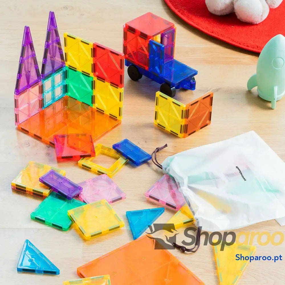 Blocos de Construção Magnéticos 3D Magoks InnovaGoods 57 Peças