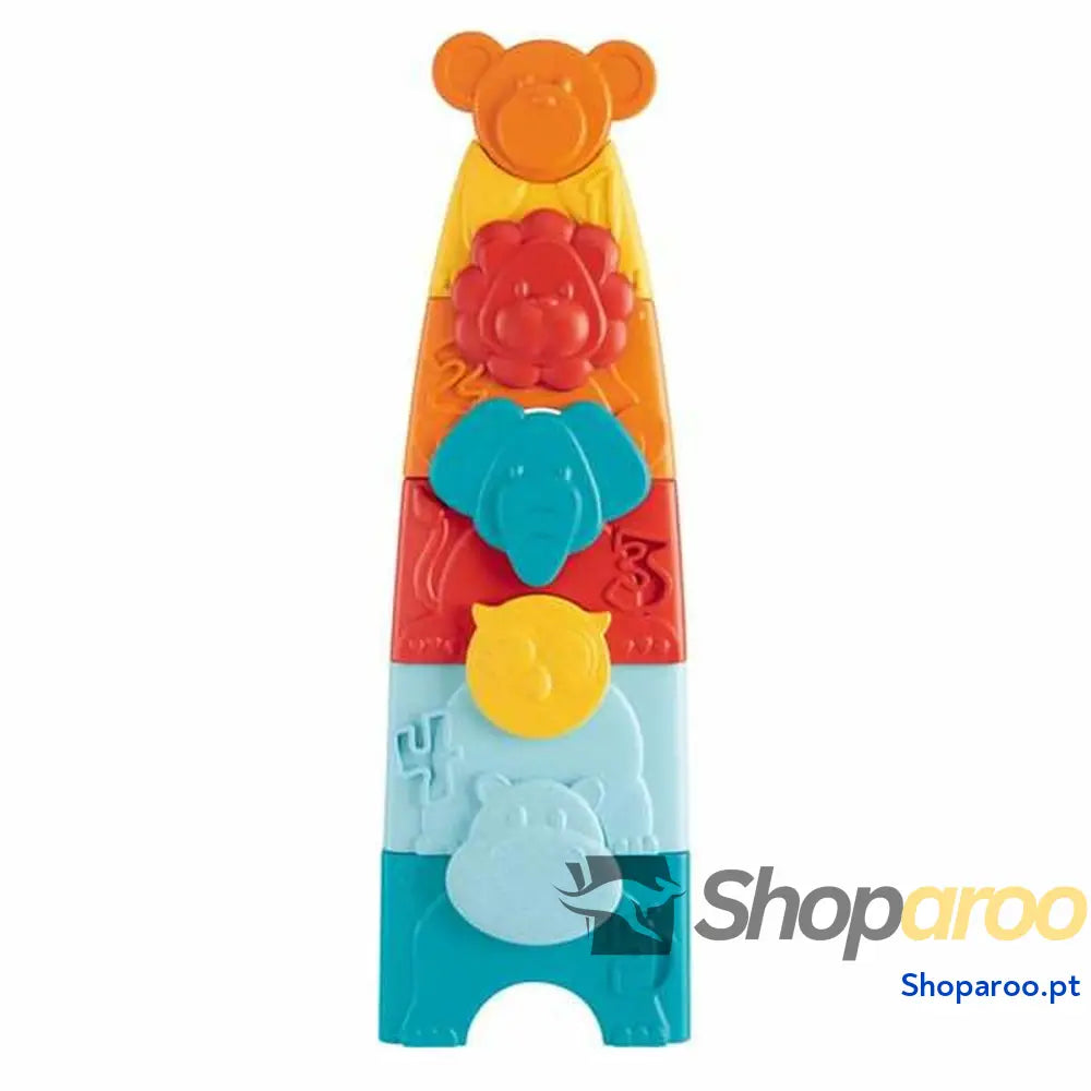 Blocos Empilháveis Chicco eco + Torre animais