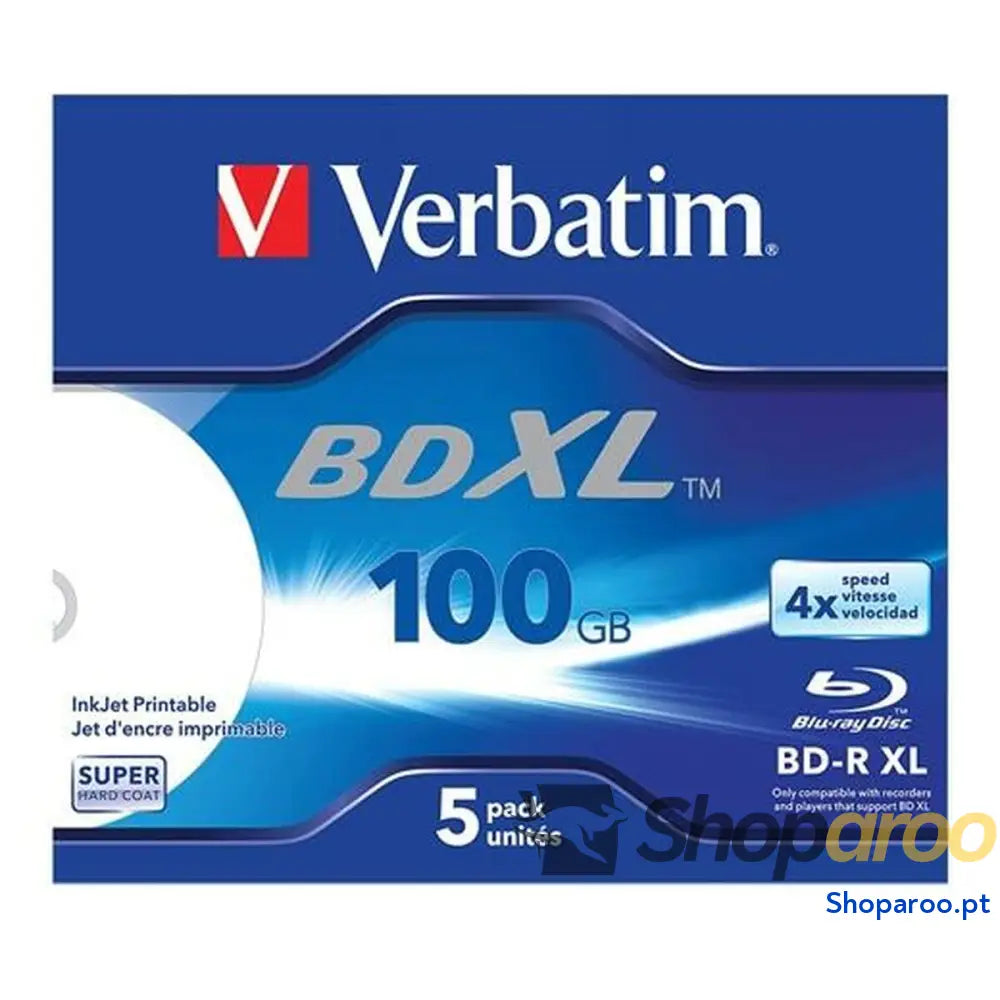 Blu-Ray BD-R Verbatim 5 Unidades 4x