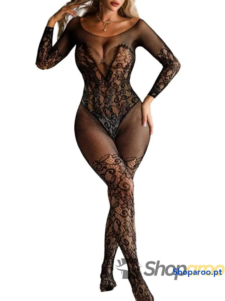 Body feminino sem entrepernas roupa de dormir sexy lingerie macia para mulher